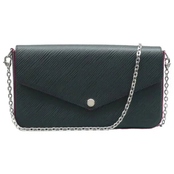 Louis Vuitton Handbags - Authentic Louis Vuitton Felicie Black W/P EPI Leather Shoulder Bag 970-091824